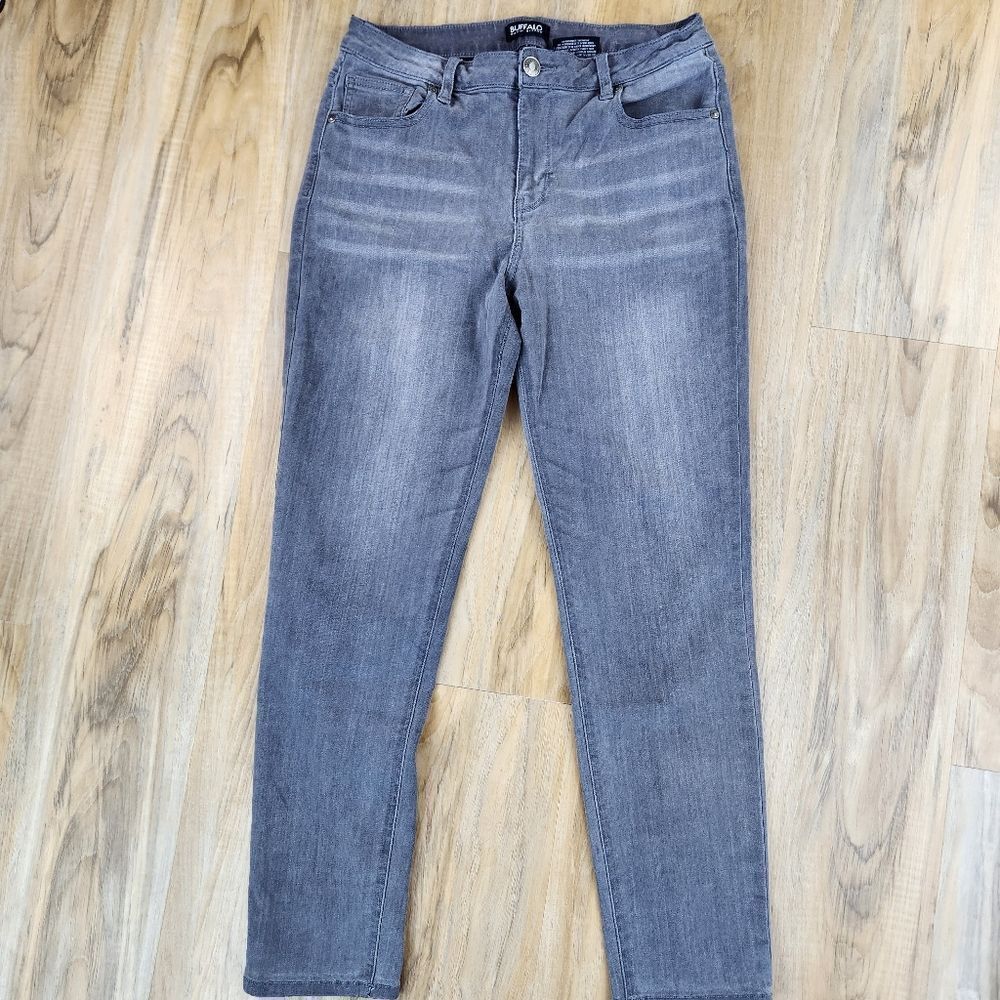 💛Buffalo David Bitton Gray Jeans Size 12 - Picture 2 of 8